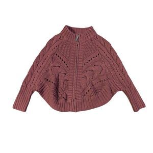 Simply Noelle Girls 4T Zip Cardigan - Fall 2017 Sample - Cinnamon Red